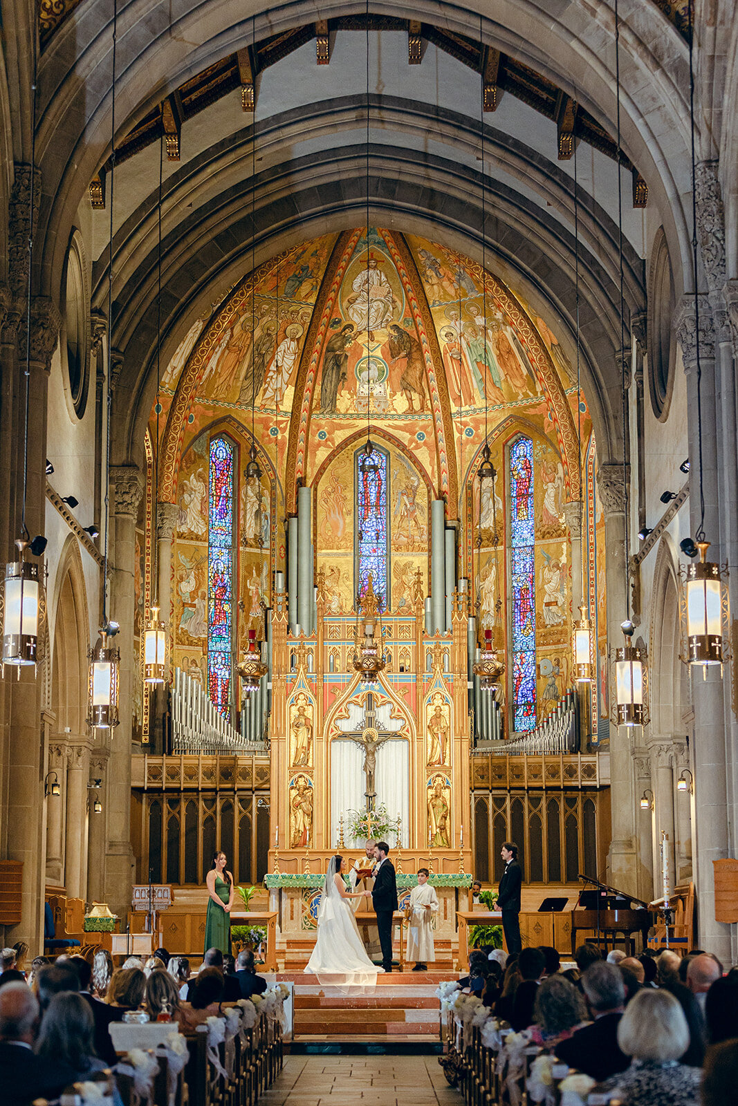 Romantic wedding reception at The Pennsylvanian, iconic Pittsburgh wedding venue