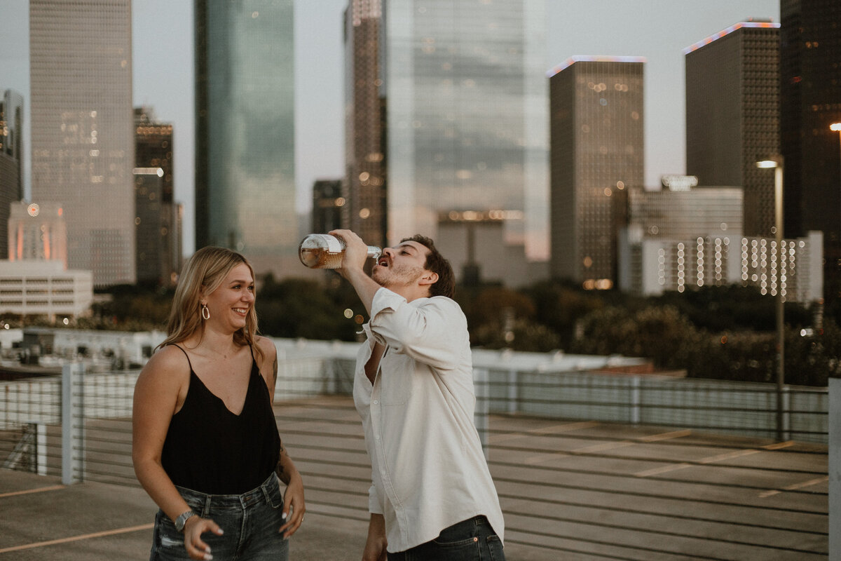 Romantic Engagement Shoot - Buffalo Bayou Park, Houston Texas-125