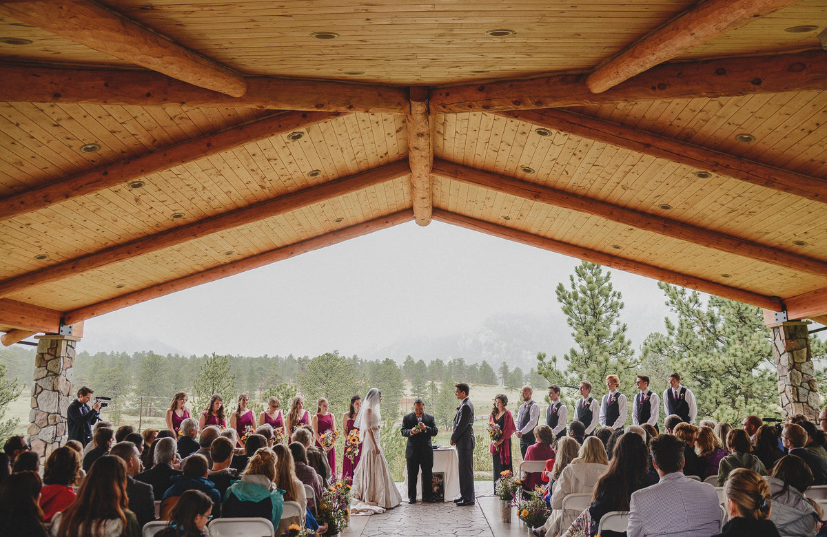 wedding ceremony in colorado