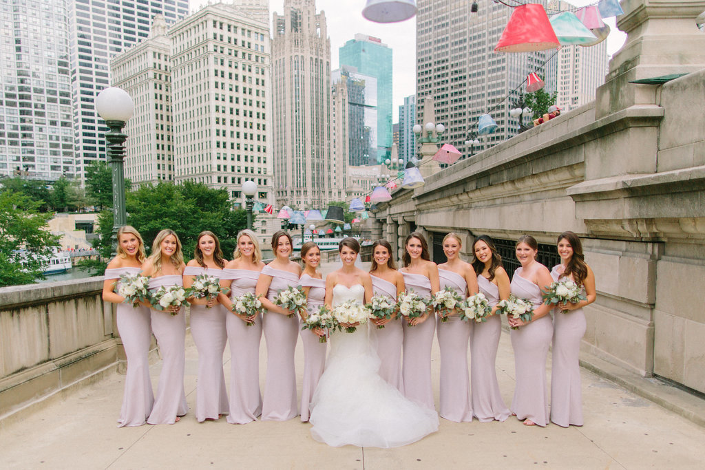 Langham Chicago Wedding WIth Elevated Centerpieces_15