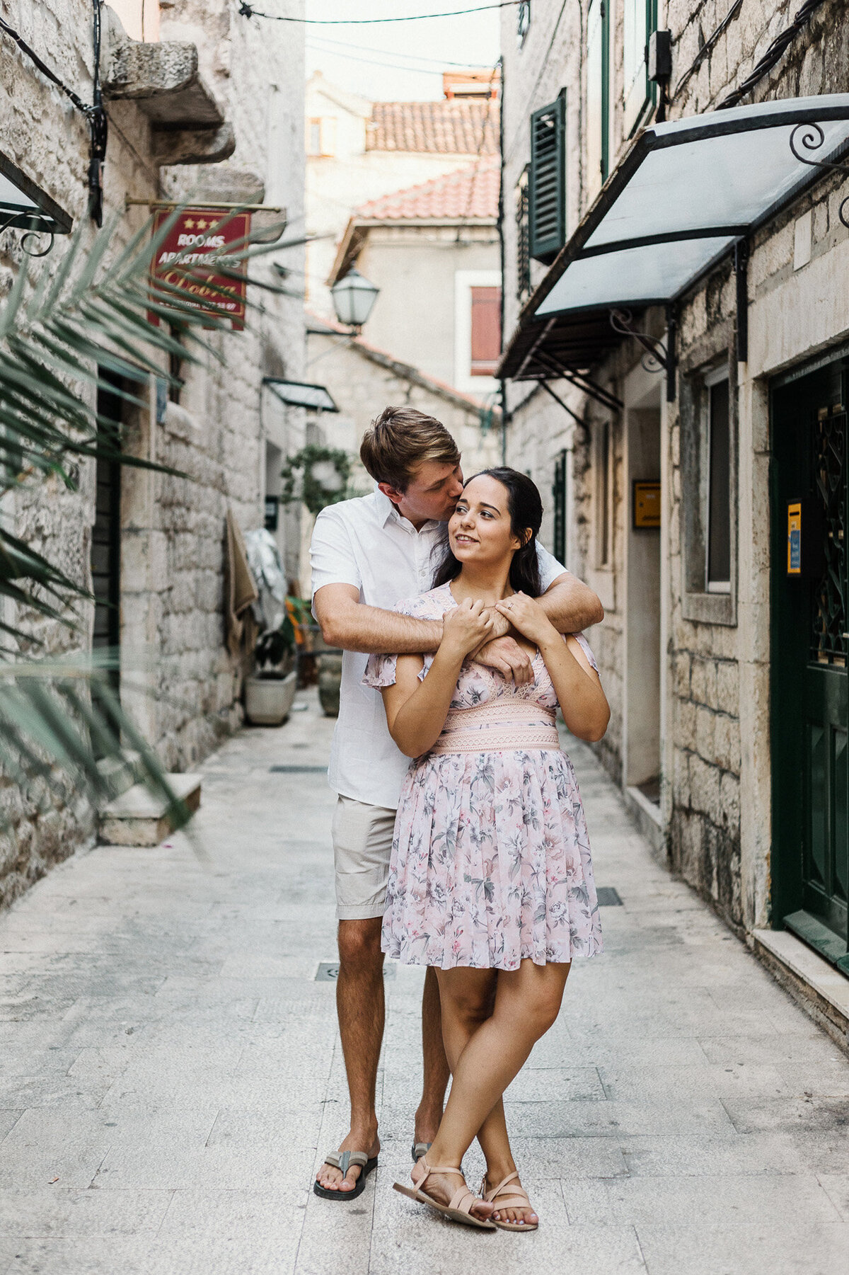 engagement photos in the historic city of trogir croatia