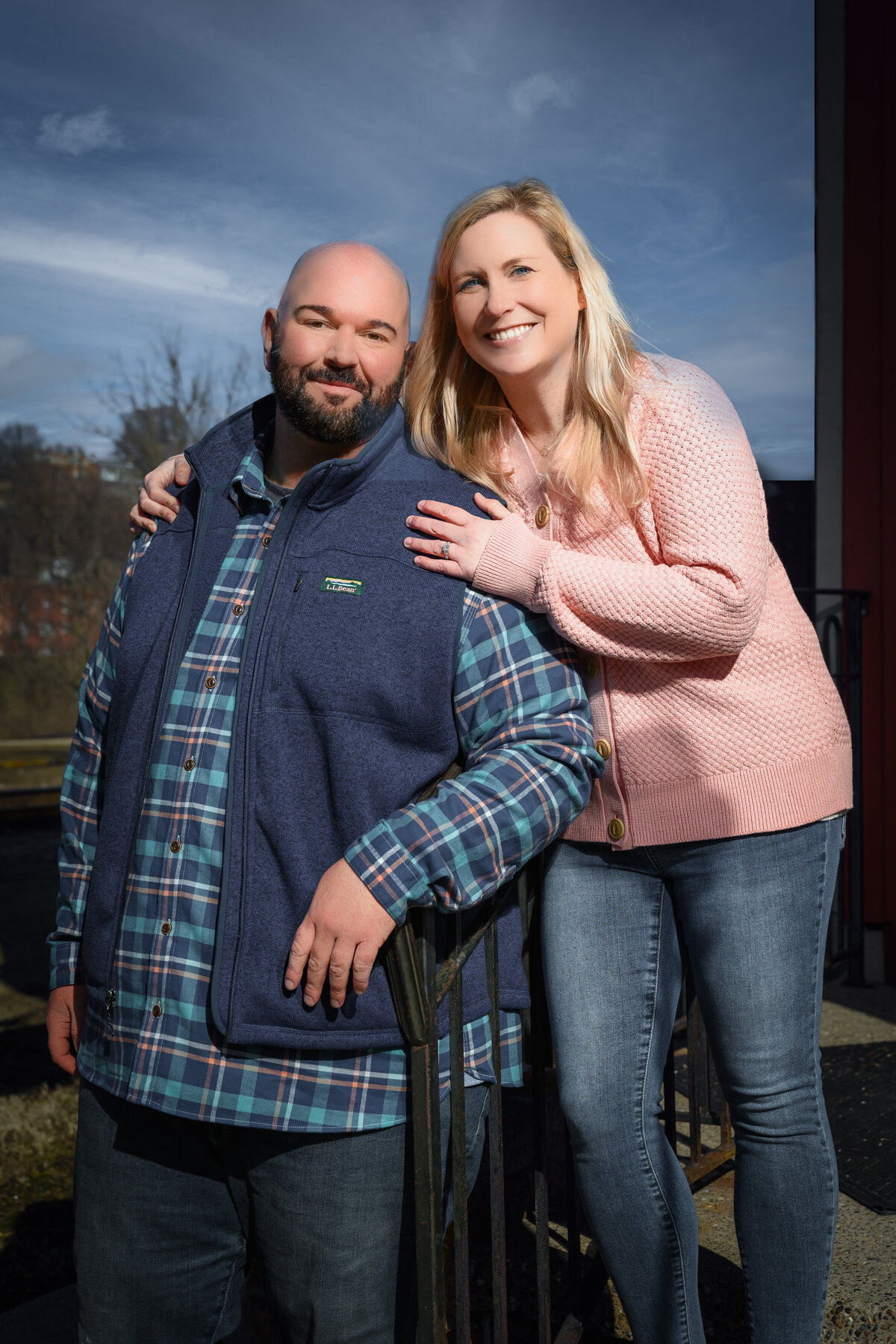 on location engagement Portrait Photography at Amy May Photography