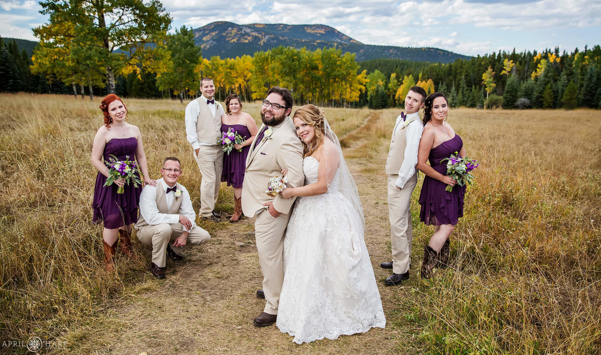 Autumn Mountain Wedding in Evergreen Colorado