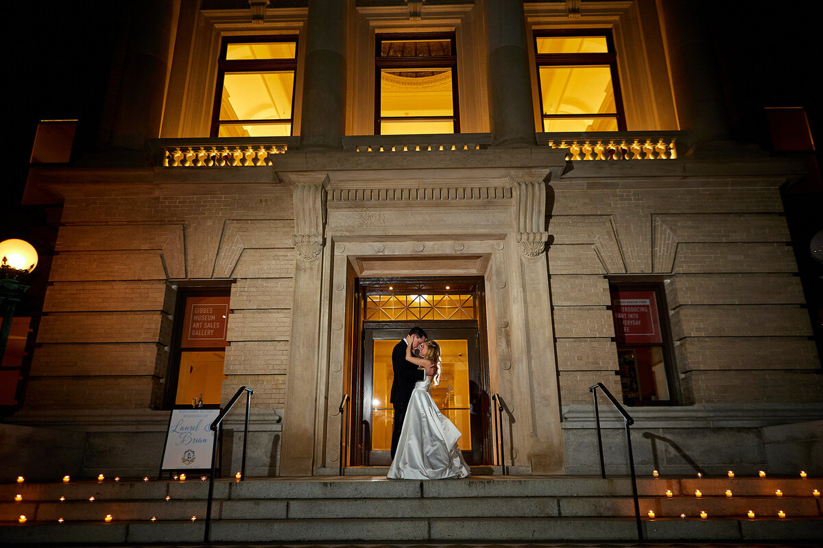 Charleston Wedding Photographer Gibbes Museum wedding at night