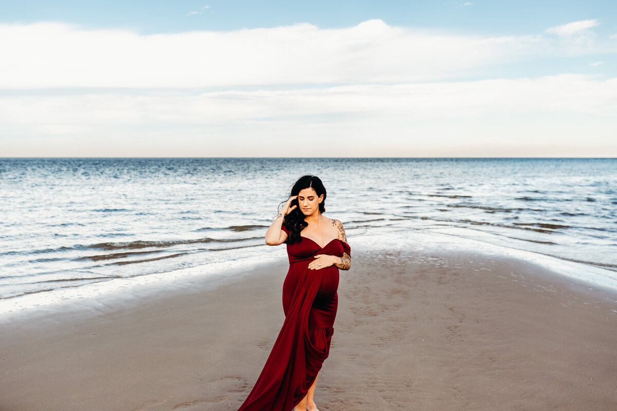 Jacksonville Florida Beach and Woods Maternity Session-20