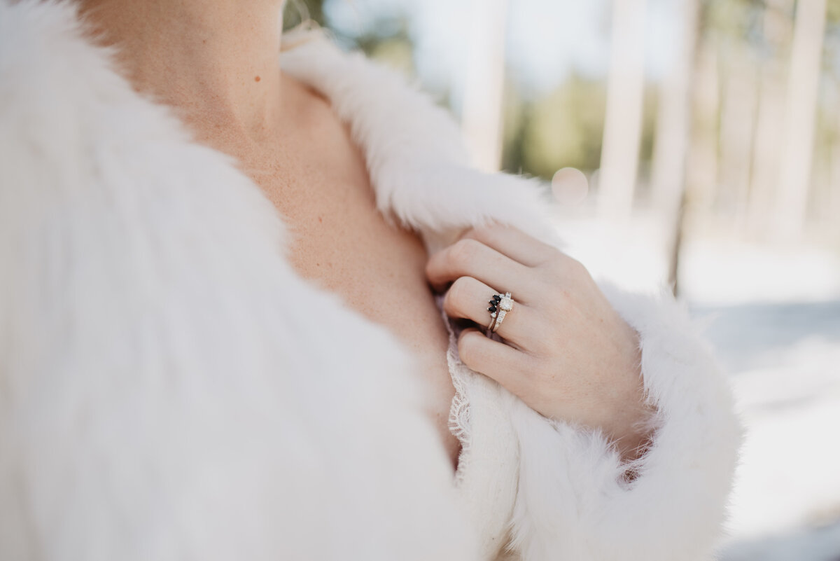 Jackson Hole Photographers capture bride's wedding ring