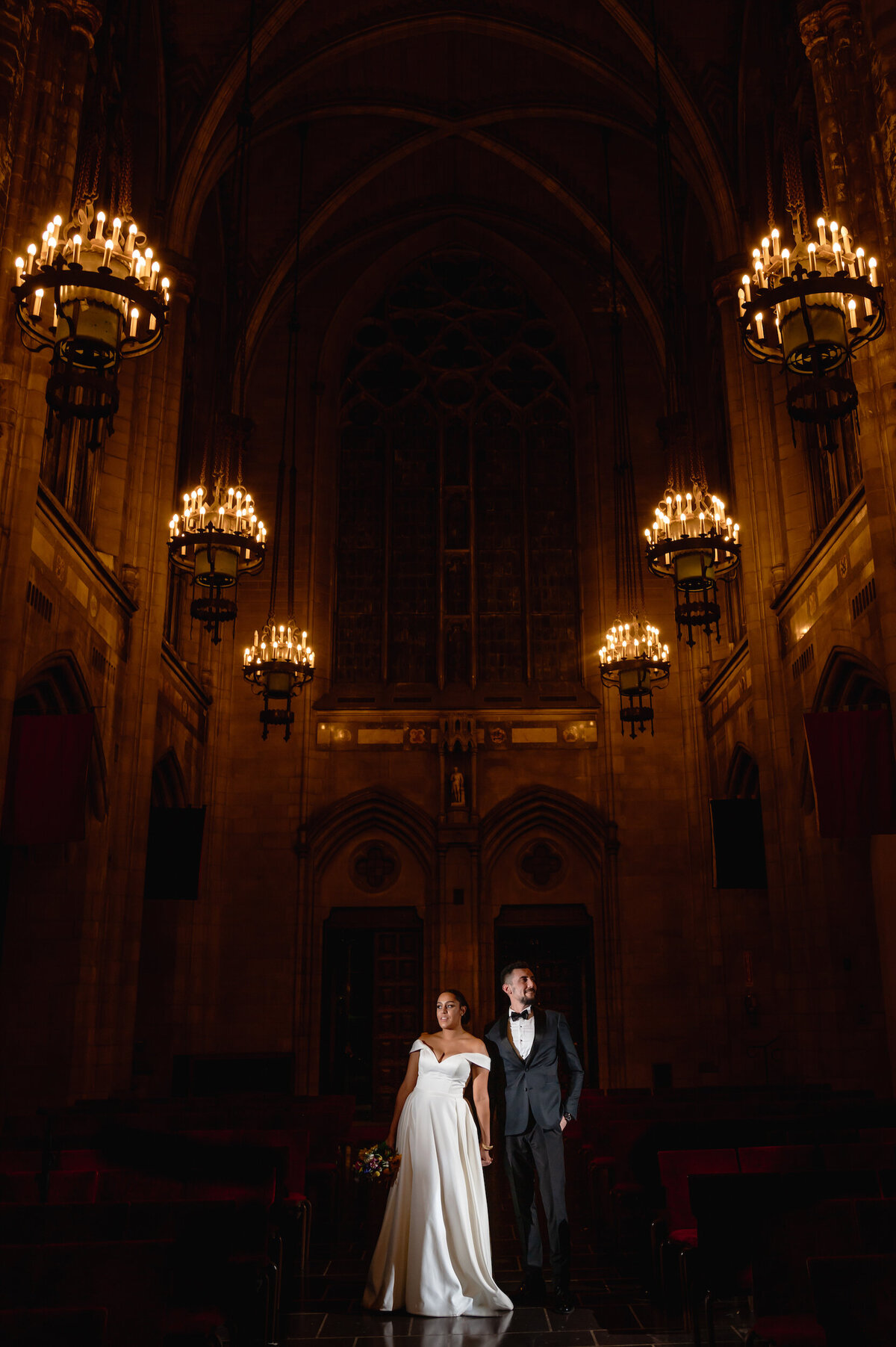 Bride and groom church wedding in Chicago