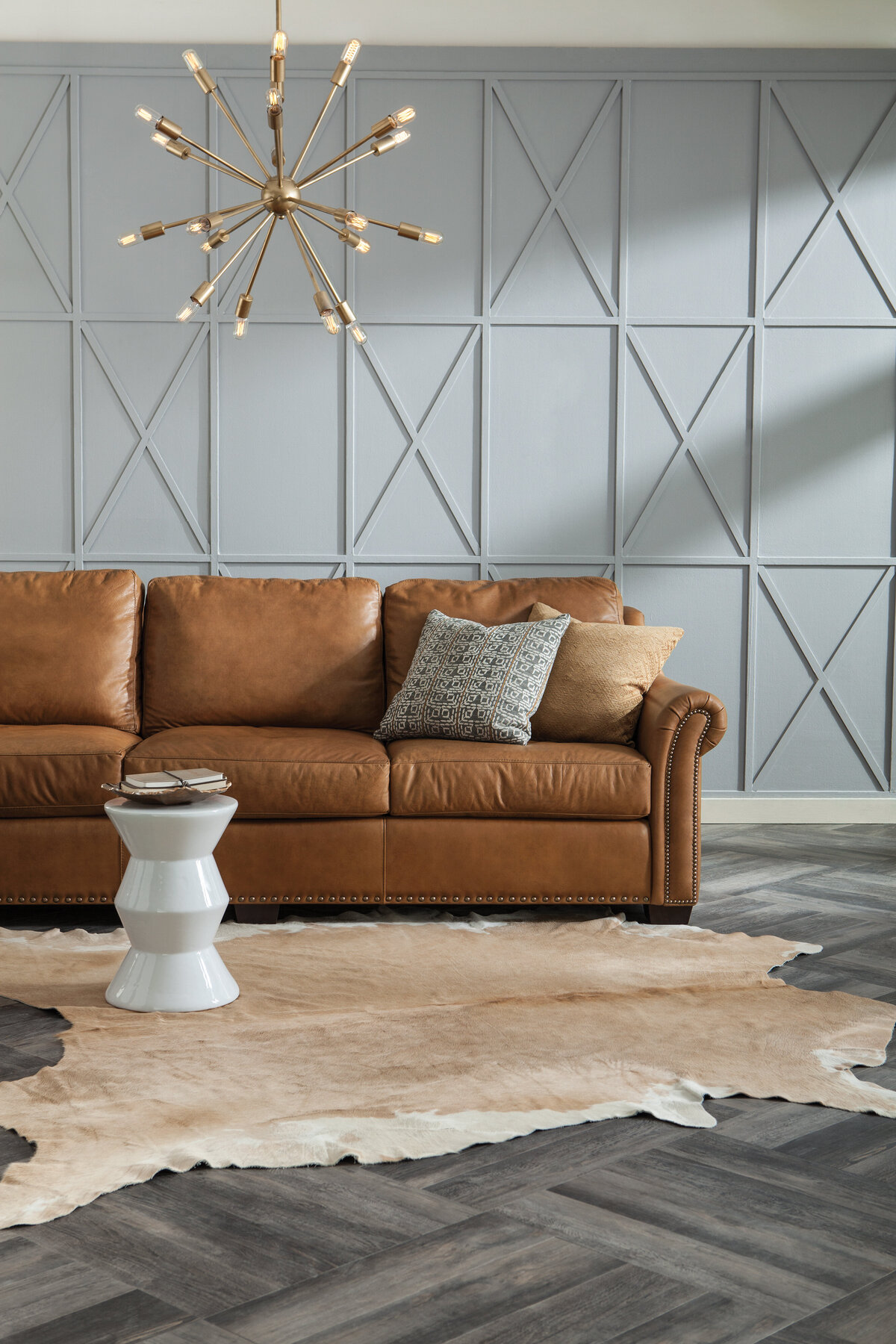 285-leather-large sofa-with pillows