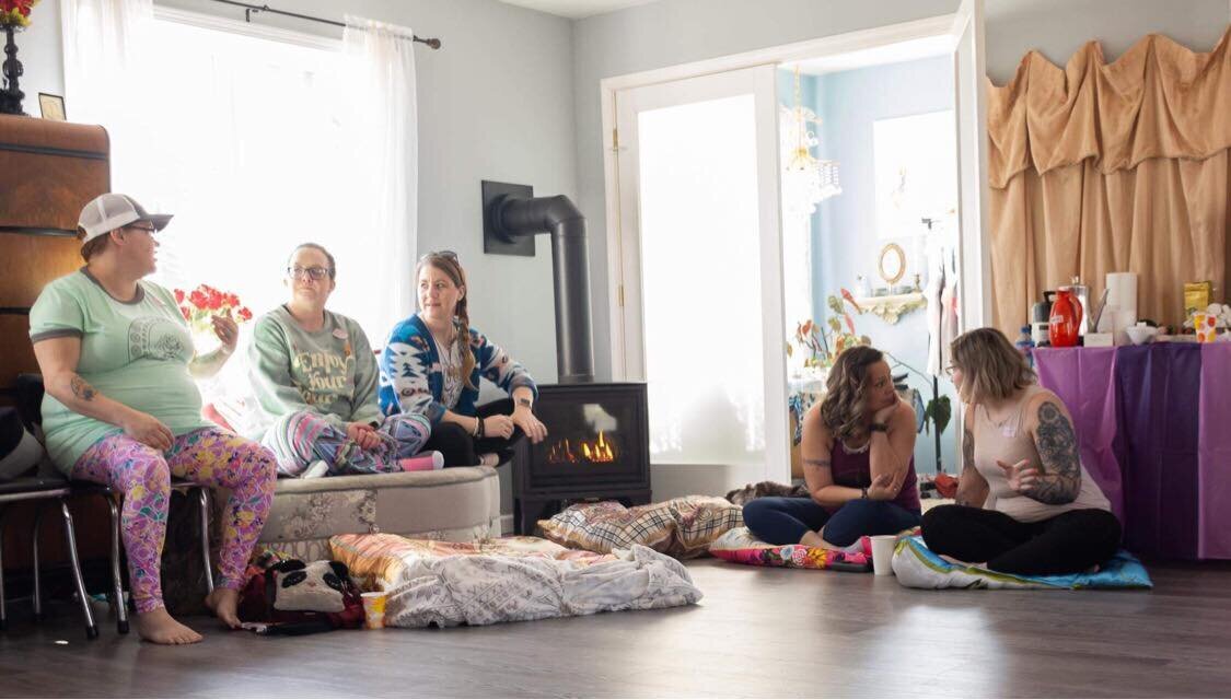 women gathering goddess event sharing circles sacred space