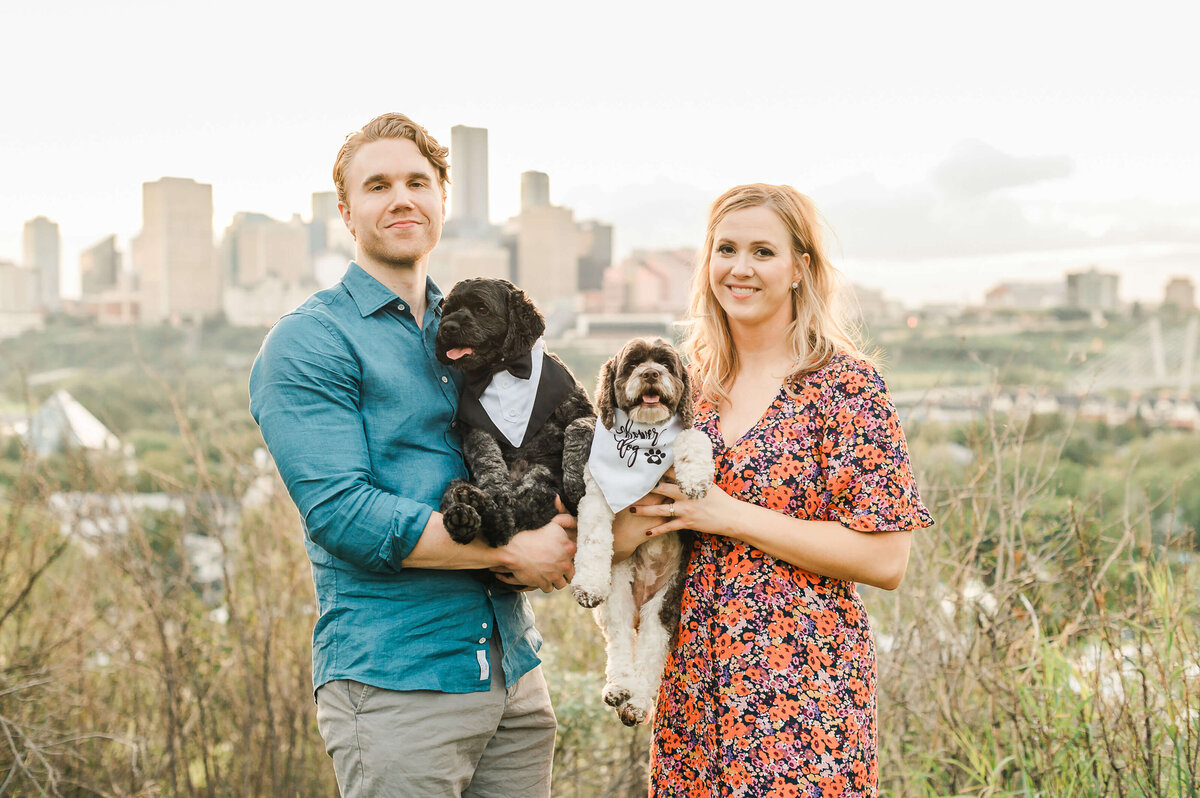 Edmonton-Wedding-Photography-Engagement-with-dogs-1