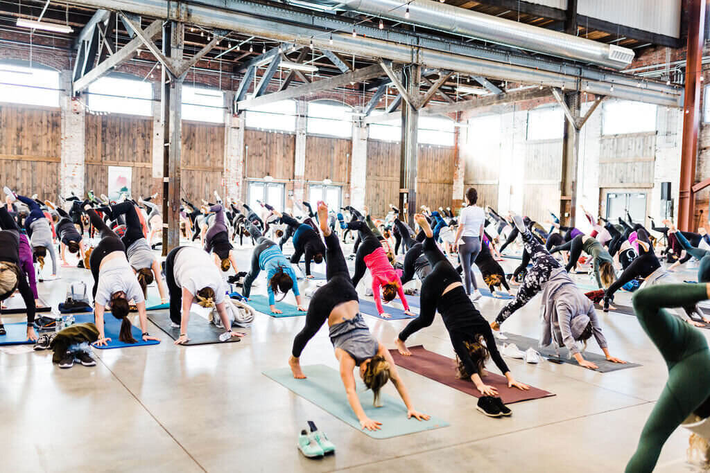 wellness events - yoga at be well fest