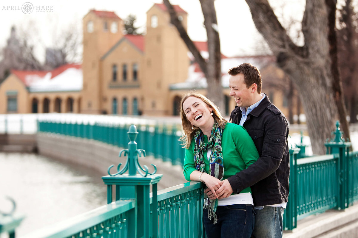 Denver Engagement Photographer at City Park during Winter in Colorado