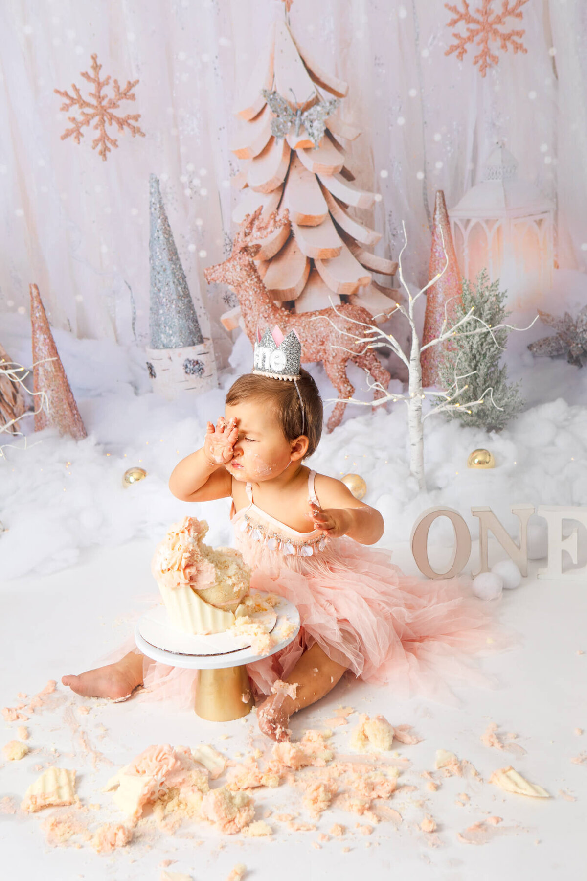 Cake Smash photoshoot in Woodland Hills by Elsie Rose Photography