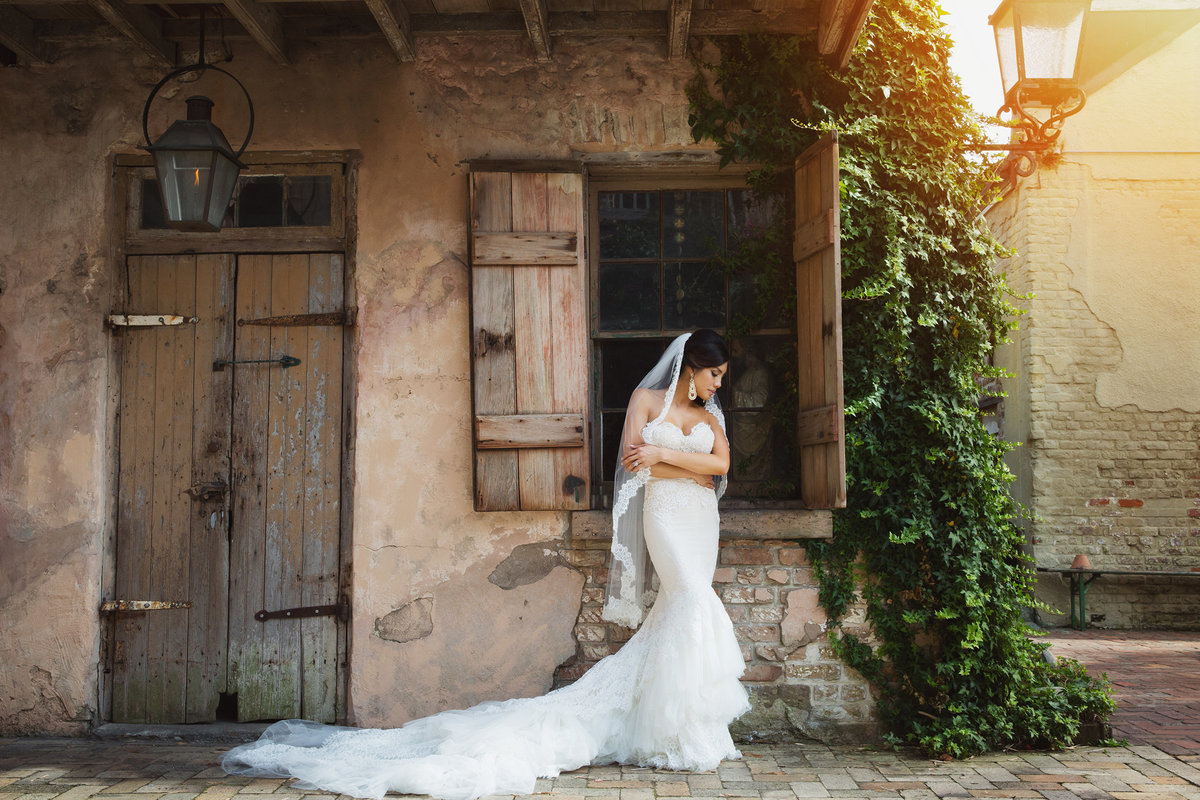 bridal portrait race and religious new orleans