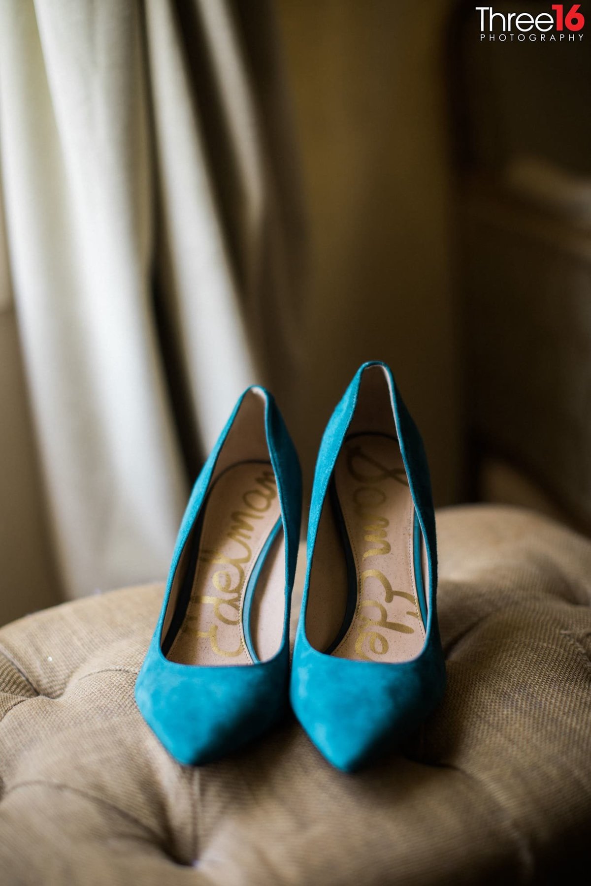 Brides blue heels