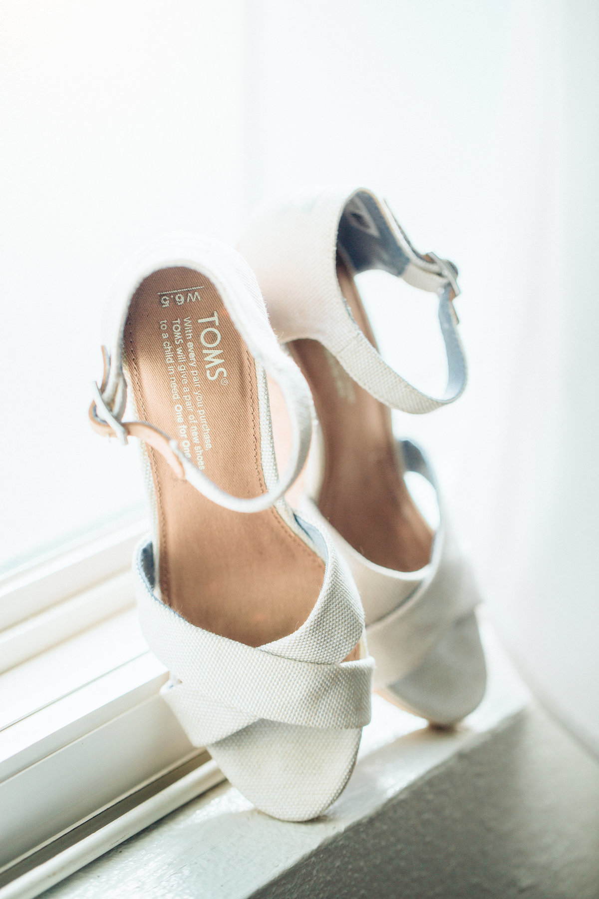 Wedding Photograph Of White Wedding Sandals Los Angeles