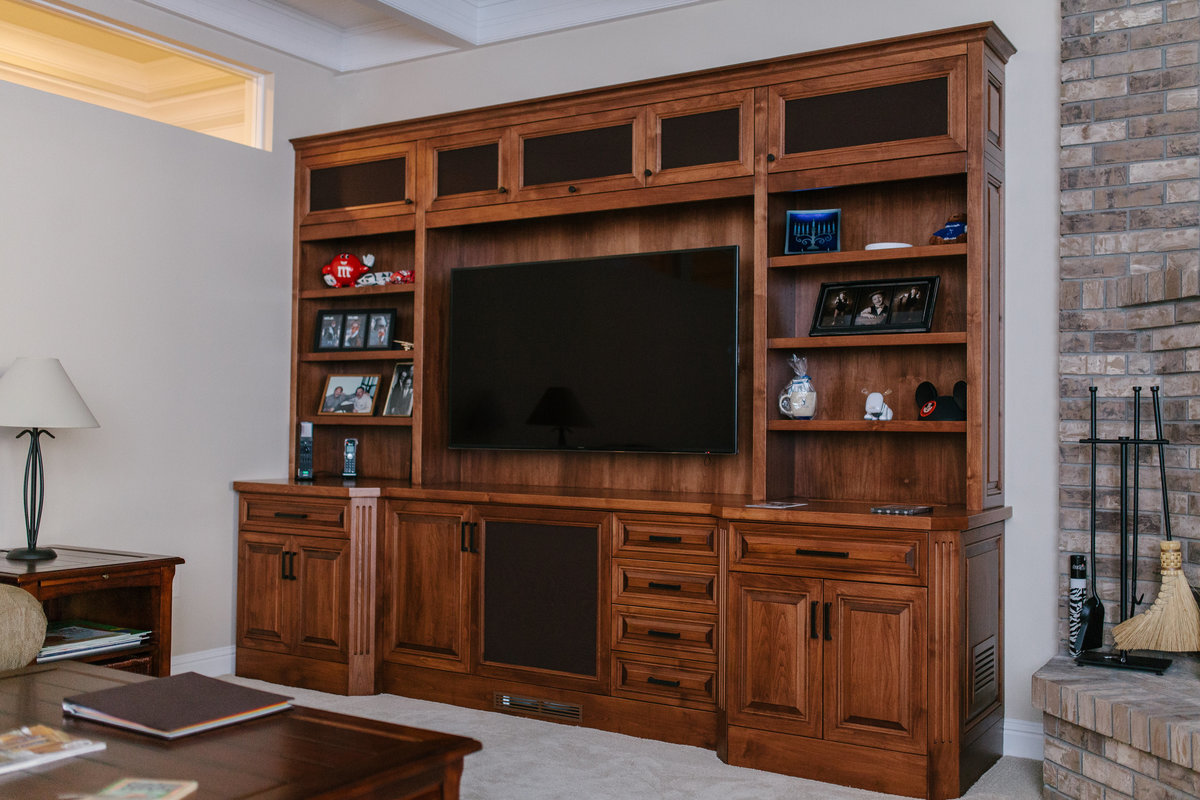 Custom TV Cabinet - Cowan's Cabinet Co.