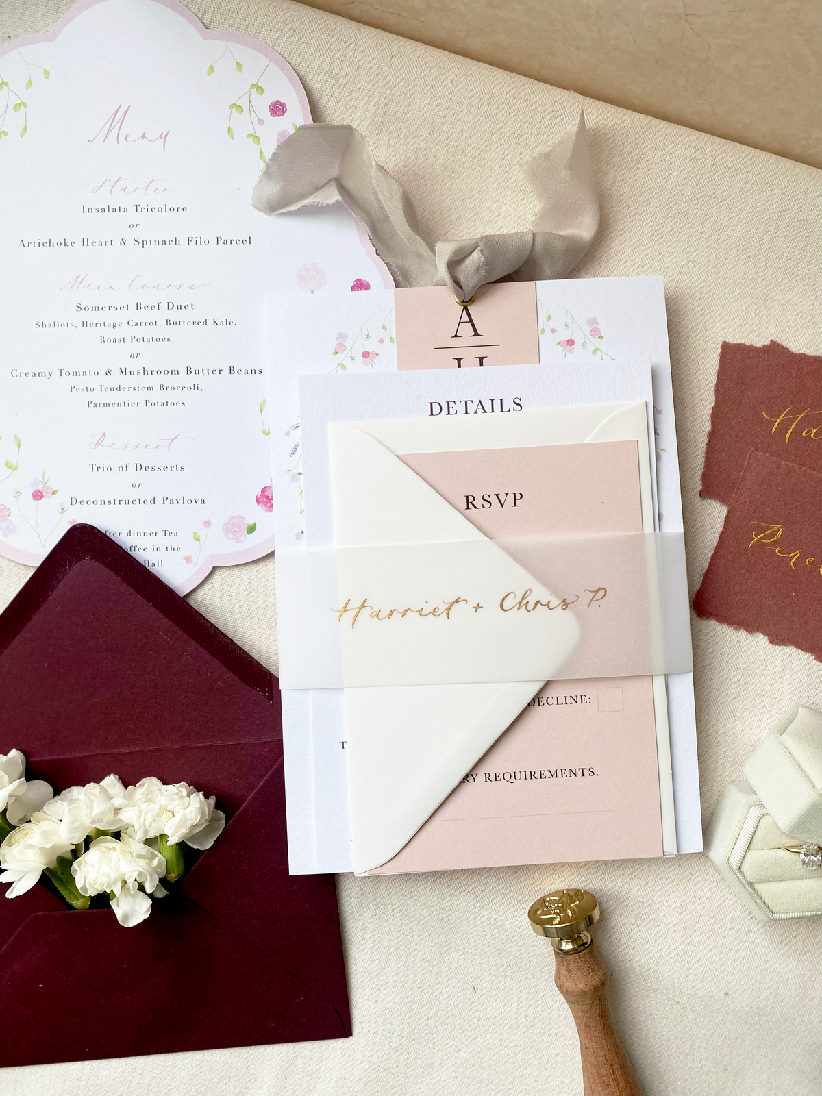 Georgia Eleanor Design Wedding Stationery Luxury Wedding Invitation
