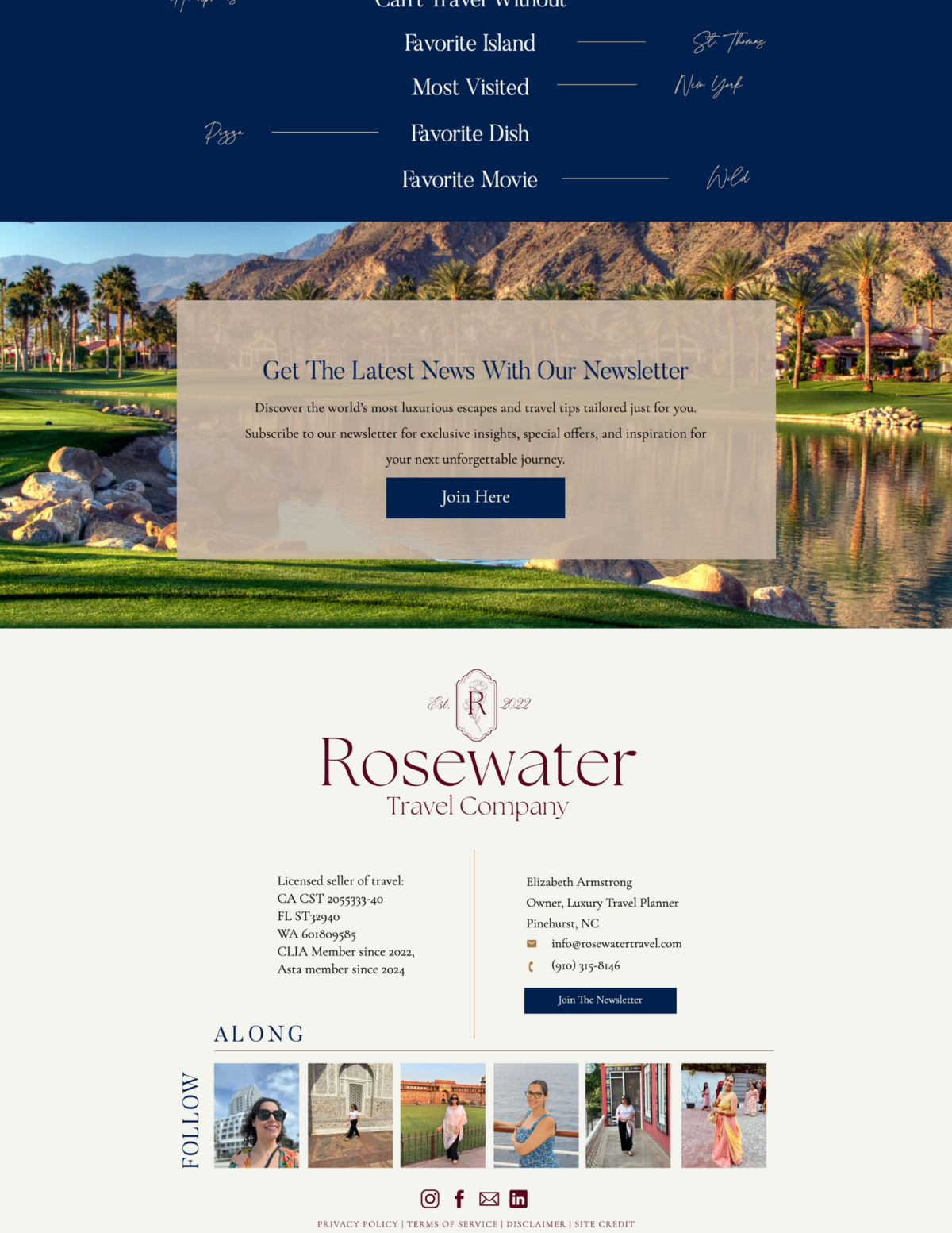 Rosewater Travel Website by Kemotion (2)