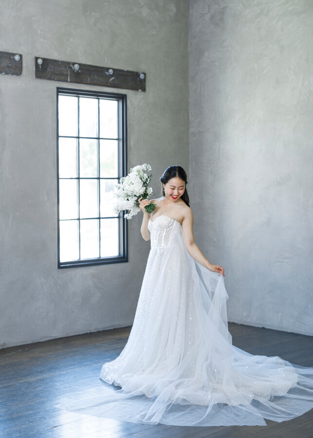 White Space Studios styled shoot with wedding photographer and florist.