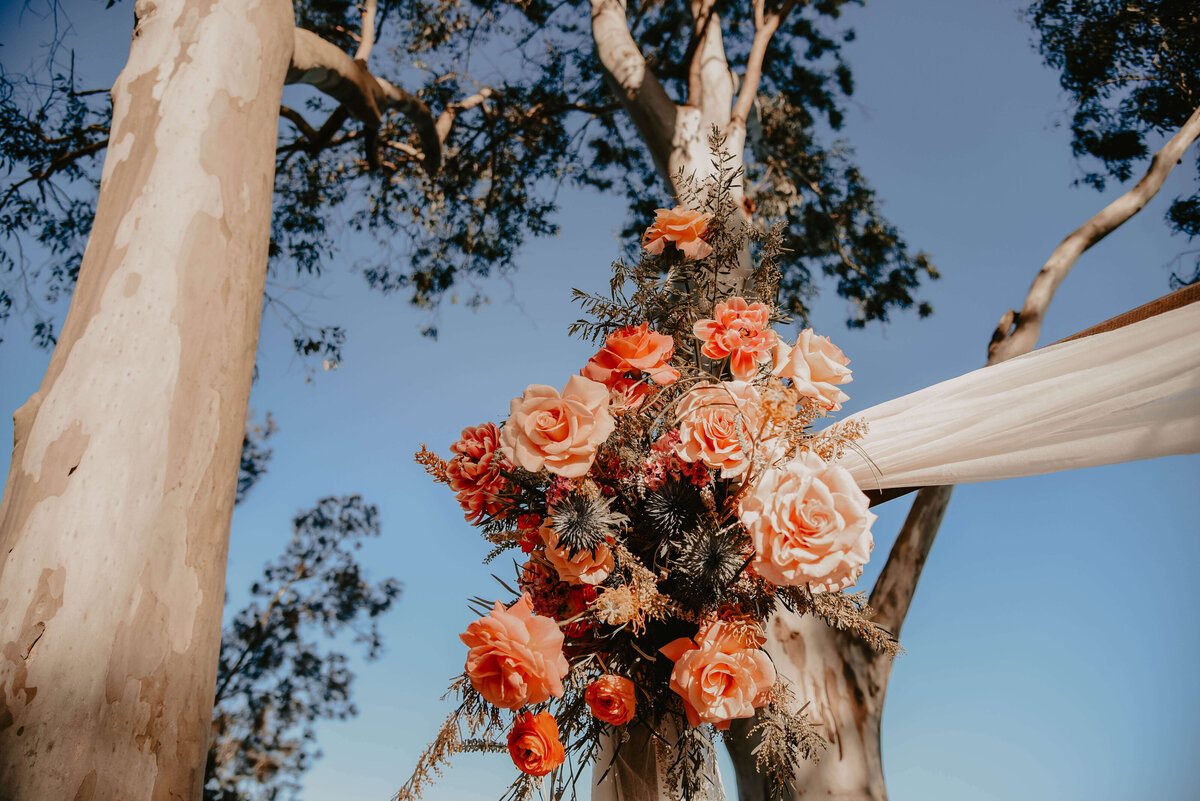 Colourful wedding flower palette inspo Sunshine Coast