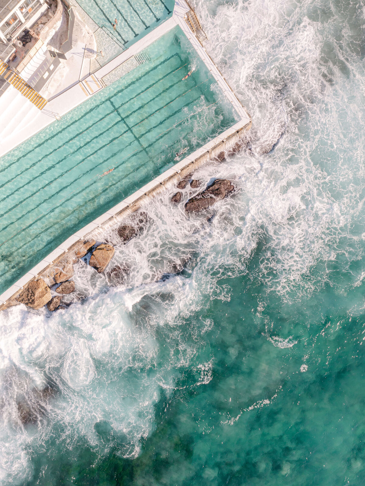 27-Bondi Beach Icebergs Pool Fine Art Photography Drone
