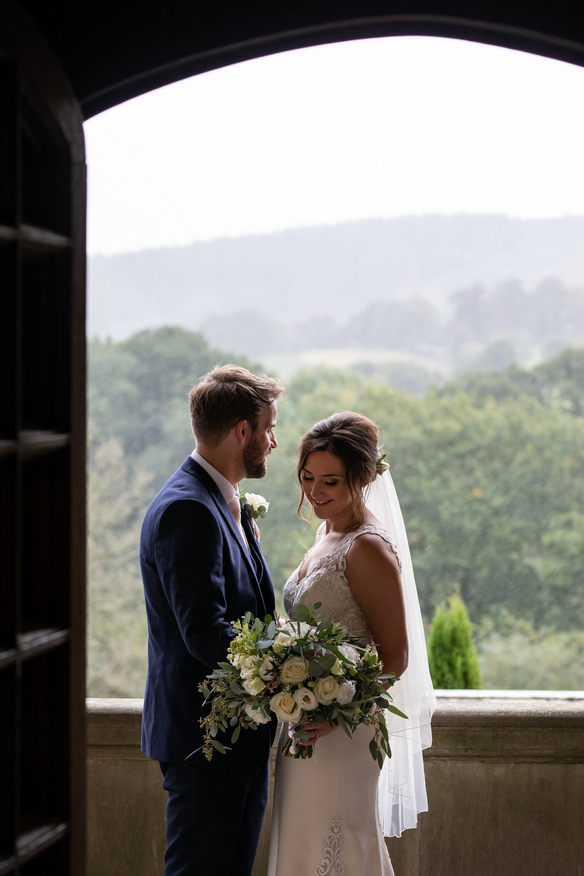 Bride and Groom Bovey Castle Wedding in Devon