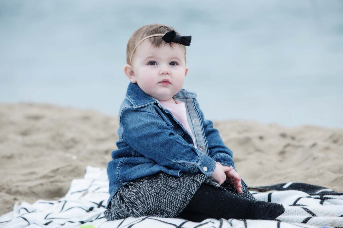 baby on beach
