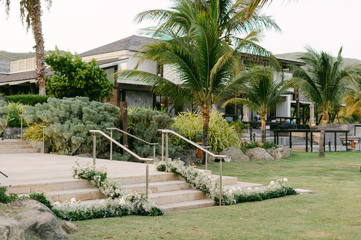 Romantic destination wedding on the beach in St. Kitts, Caribbean
