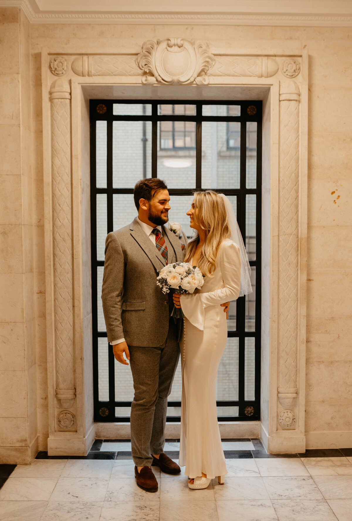 Old Marylebone Town Hall wedding in London-253