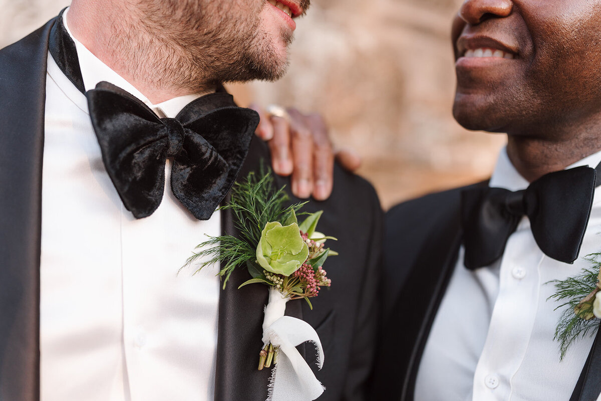 Fine art editorial wedding photography of  gay male couple in Washington DC captured with timeless luxury styling