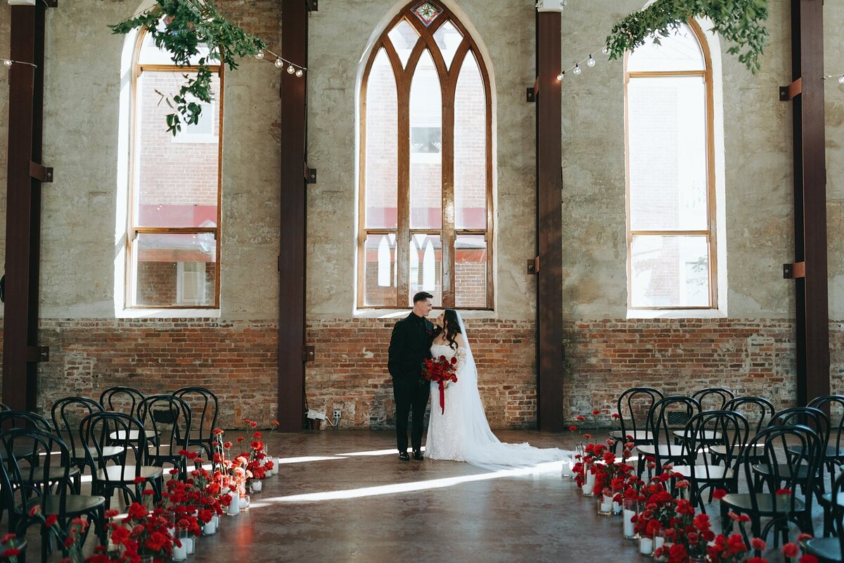 Jordan and Ian Romantic Red Rock and Roll Wedding Brooklyn Arts Center_0071