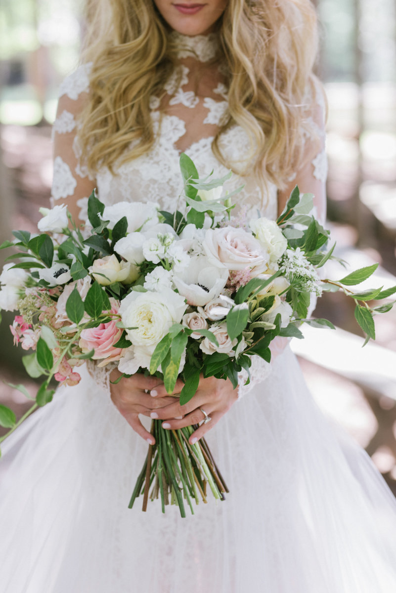 Faye and Rene floral design whimisical bridal bouquet