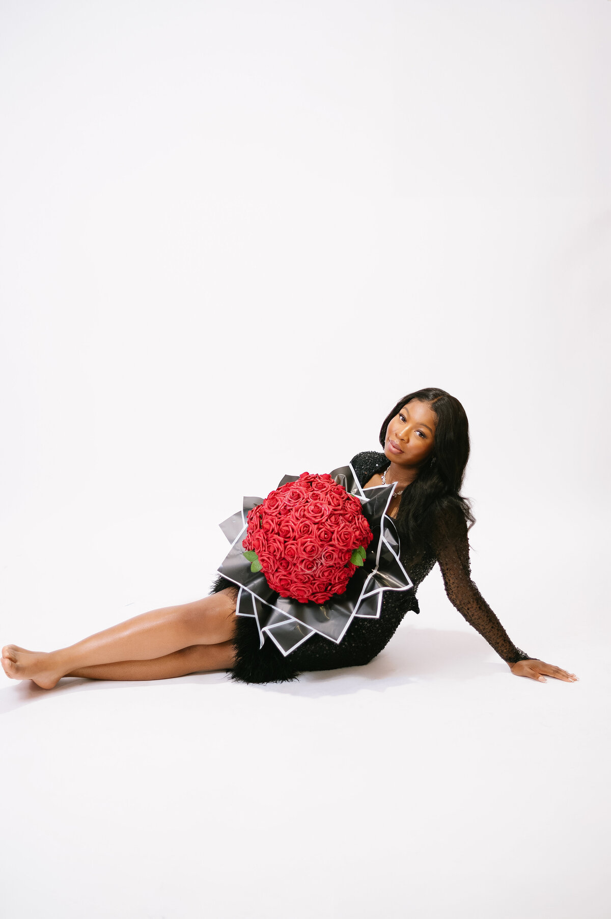 rose photoshoot black girl birthday