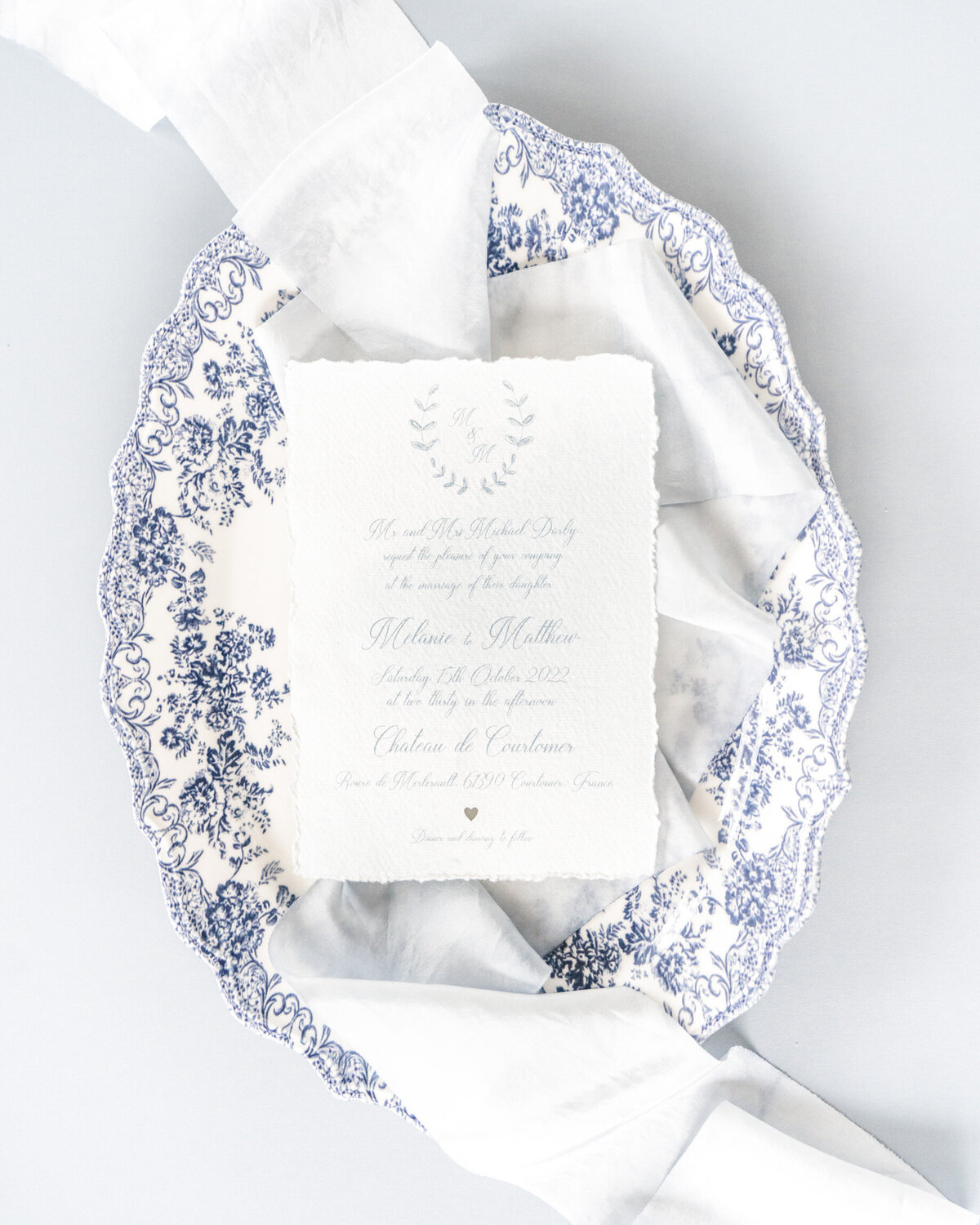 09-French-Chateau-de-Courtomer-Flatlay-Wedding-Stationery-Blue-Silver-White-Victoria-Amrose-Photography (3)