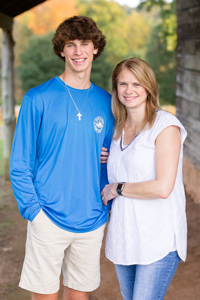 Mother and Son portrait session at Joyner Park in Wake Forest, NC.
