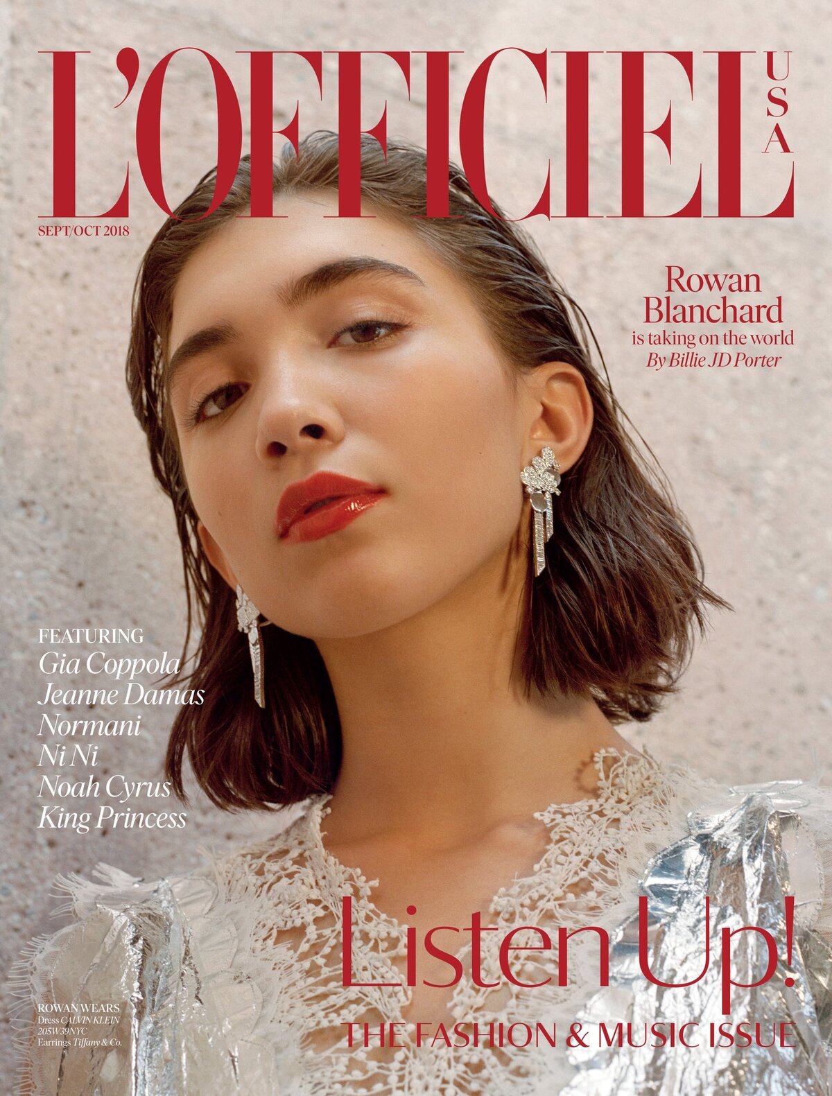 Rowan Blanchard  on the cover of L'Officiel magazine