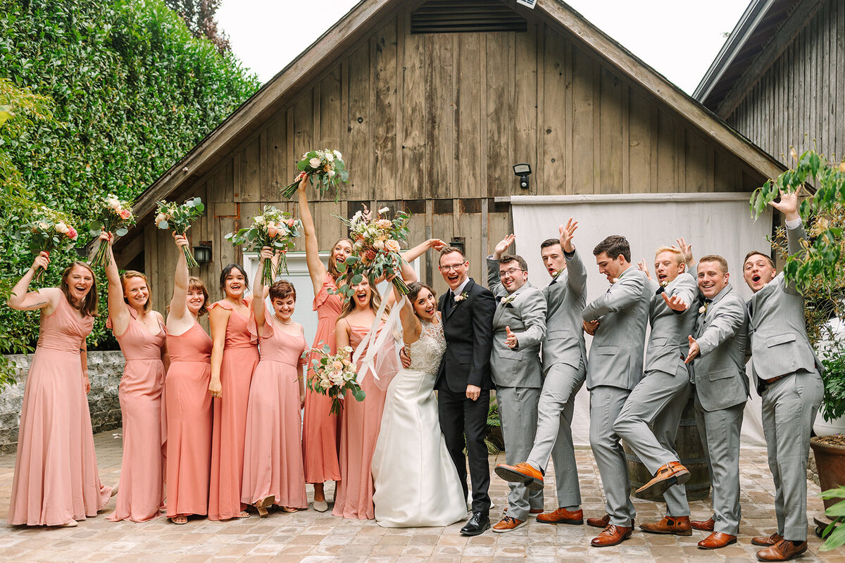 Wedding Party at Green Gates at Flowing Lake Photos by Joanna Monger Photography
