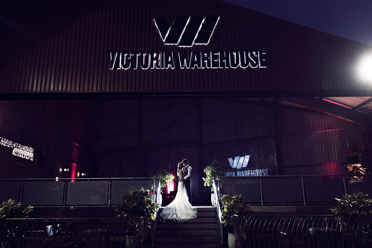 A Night time shot at Victoria Warehouse Manchester