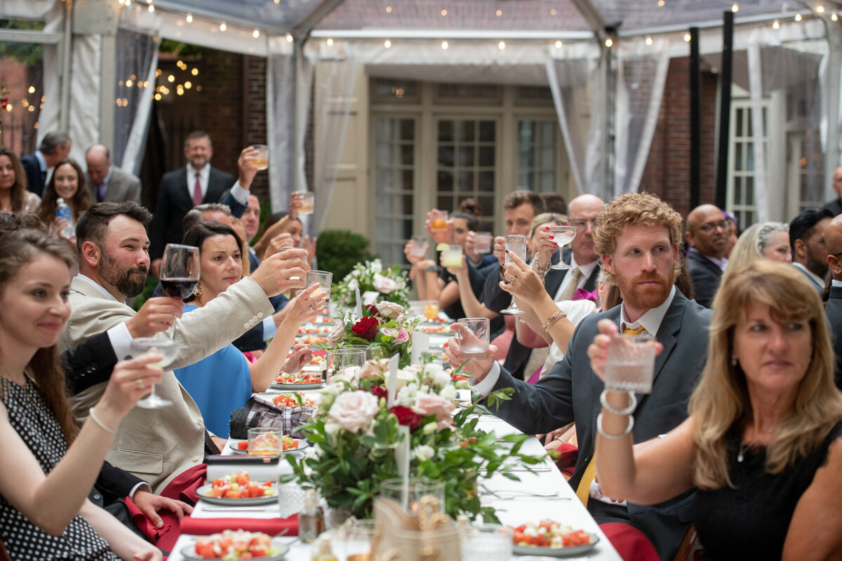 Morris House Wedding photography reception