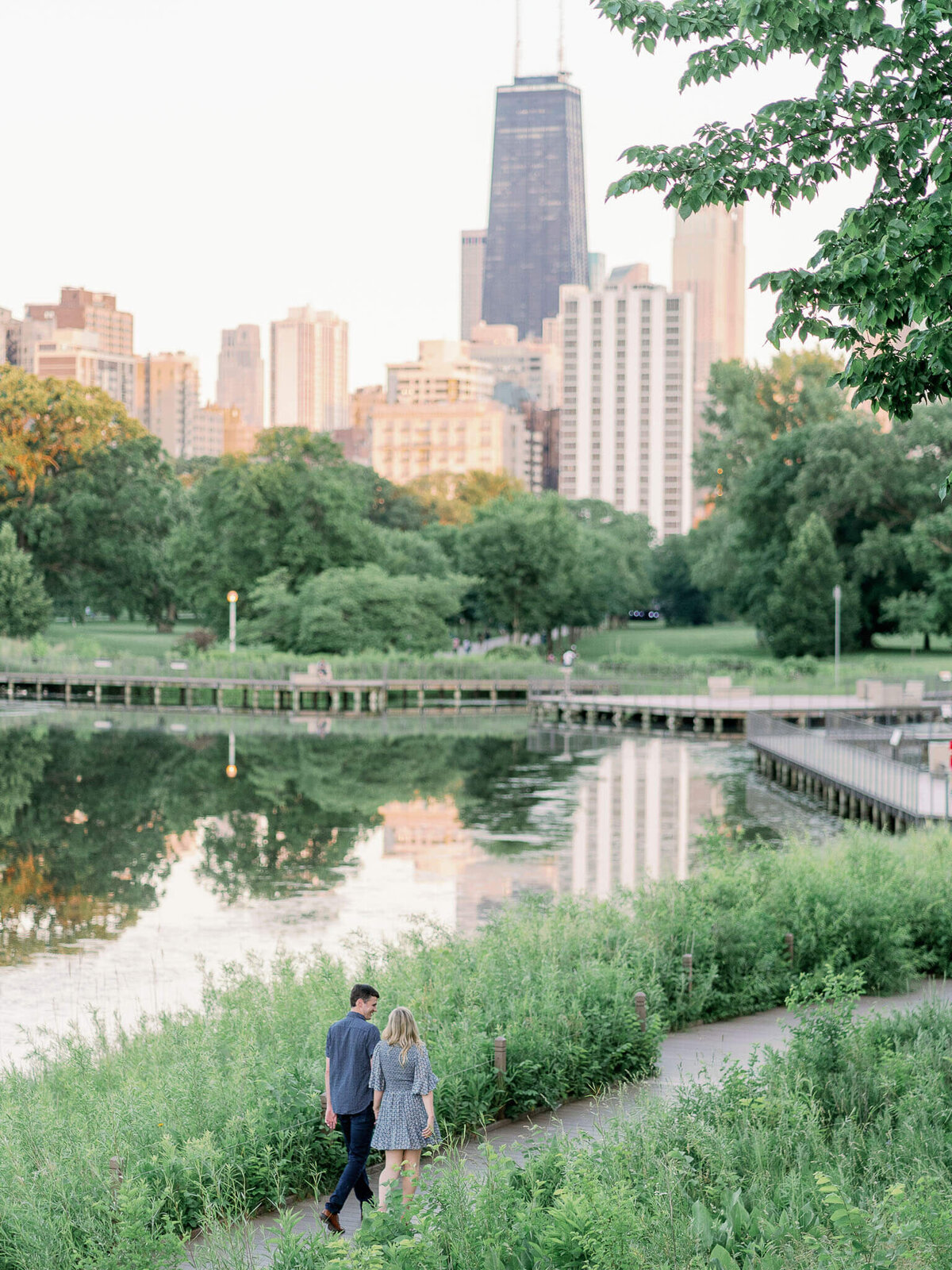 Chicago Light + Airy Photographer -  Lincoln Park Engagement Photos