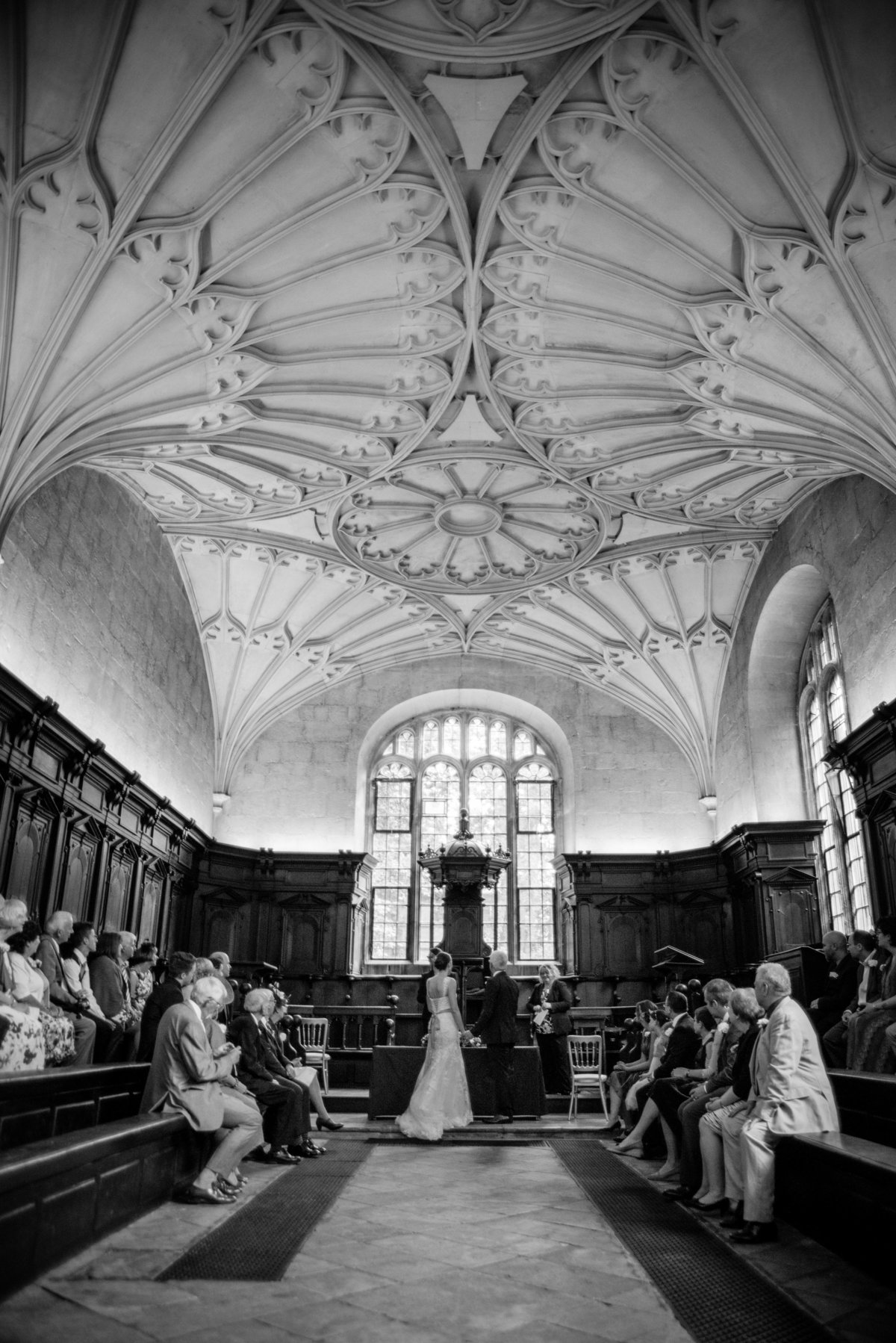 Divinity Hall Bodelian Library Oxford Wedding Photography