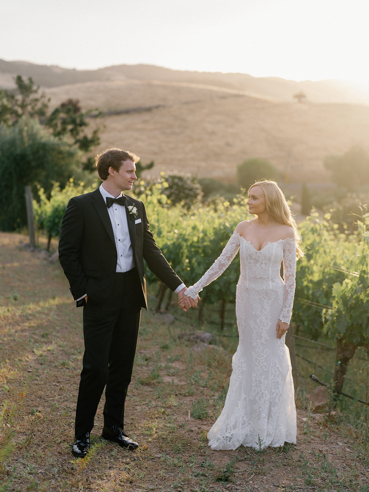Alli and Brett Wedding - Bride _2b Groom Sunset-14