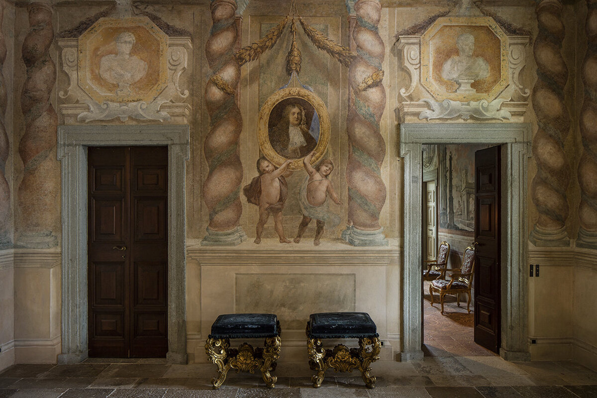 Villa Balbiano luxury property Lakke Como Milan Italy wedding event accommodation beautiful best interiors service antique collection stolls durini original frescos
