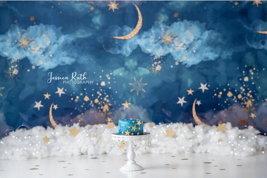 Blue star night TORONTO CAKE SMASH PHOTOGRAPHER