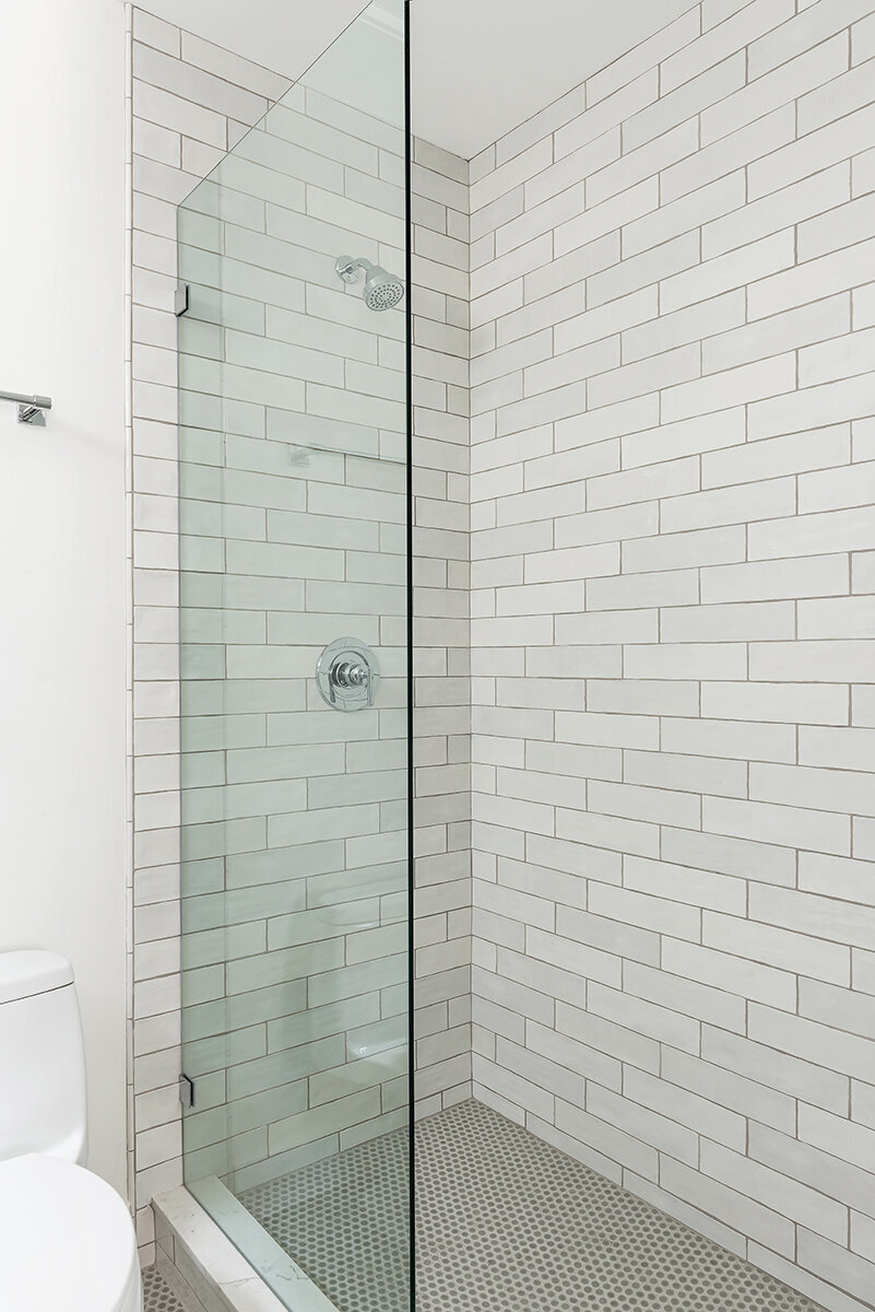 organic tile shower walls