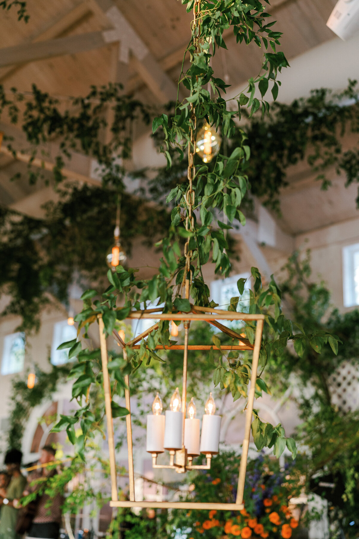 gold lantern wedding details