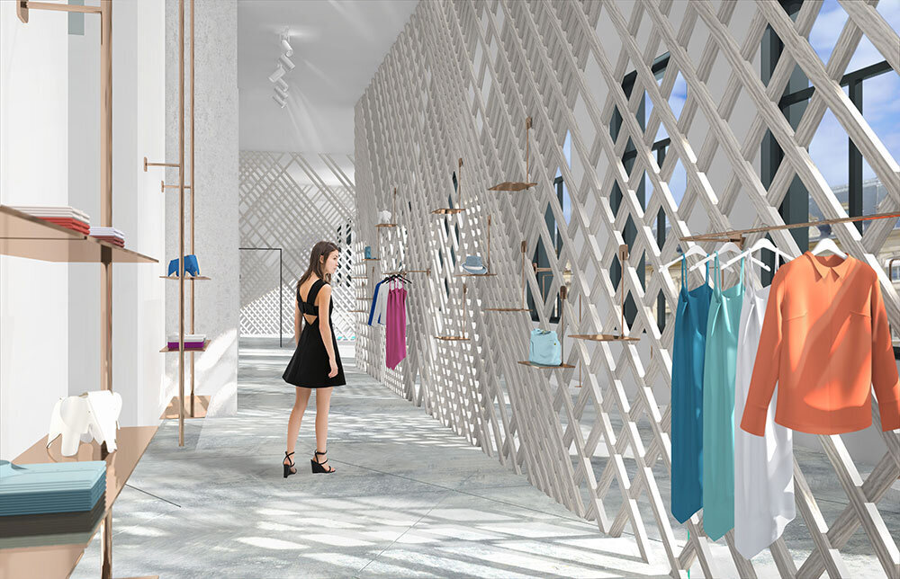 Concept store  - hospitality design  - interior architecture  by alexandra coppieters from AC Interiors
