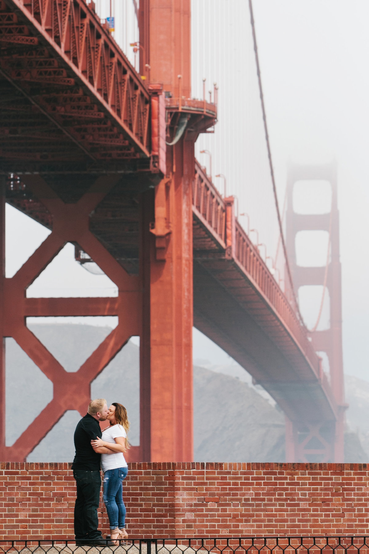 San Francisco engagement session at Golden Gate Bridge