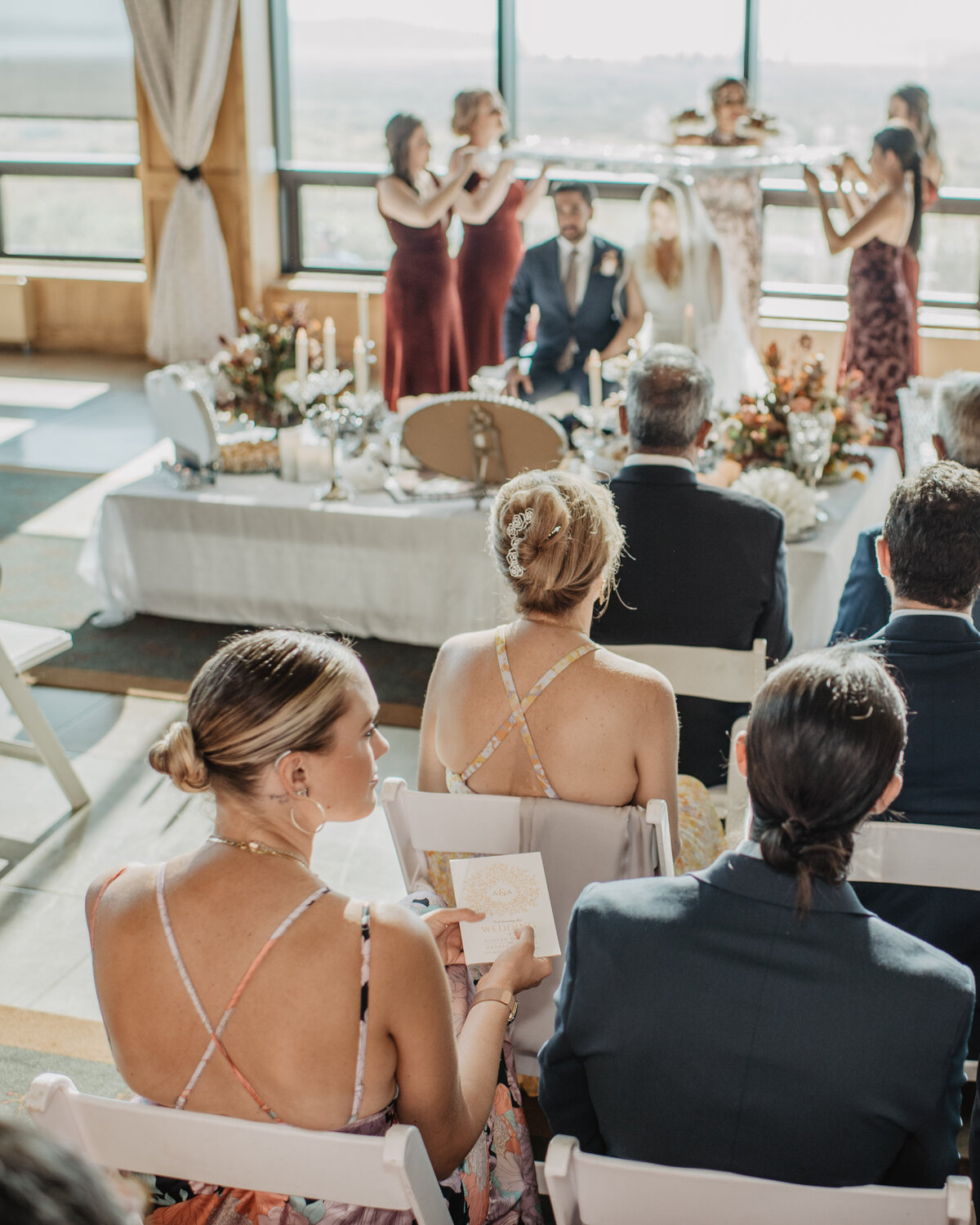 Photographers Jackson Hole capture guests at wedding reception